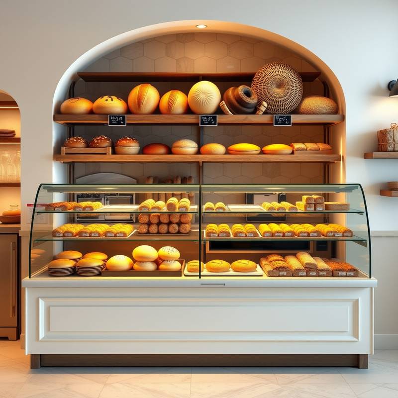 Capture d'écran du site web de la Boulangerie Artisanale, mettant en avant ses pains et viennoiseries.